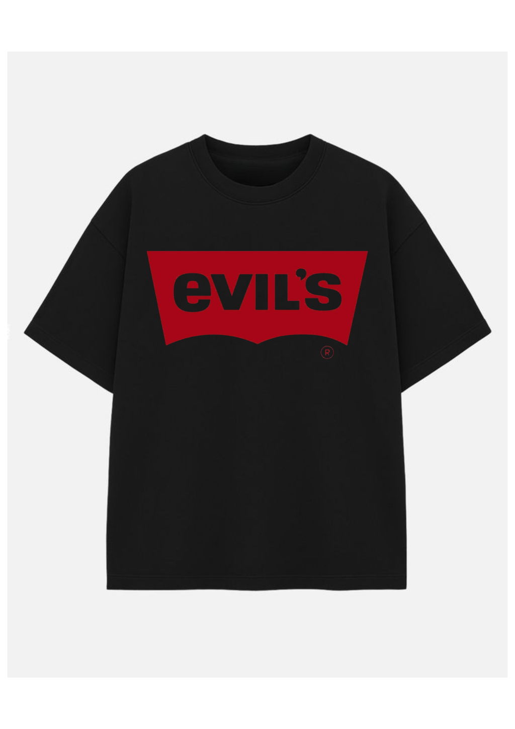 Evils Graphic Oversized Tee