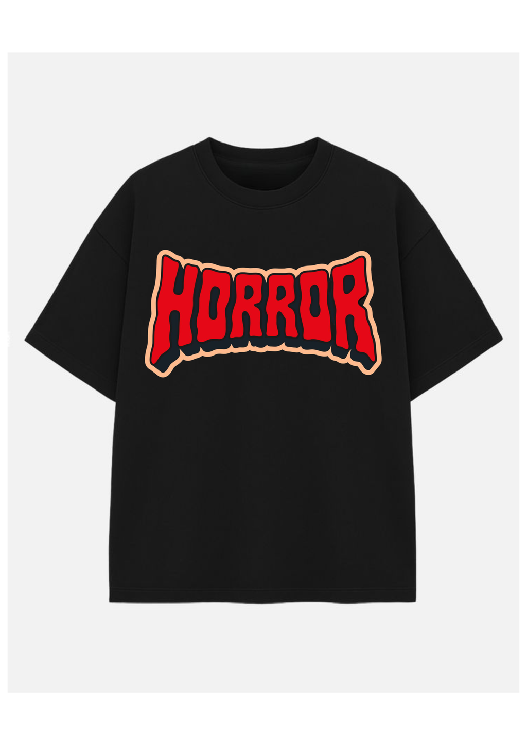 Horror Graphic Oversized Tee