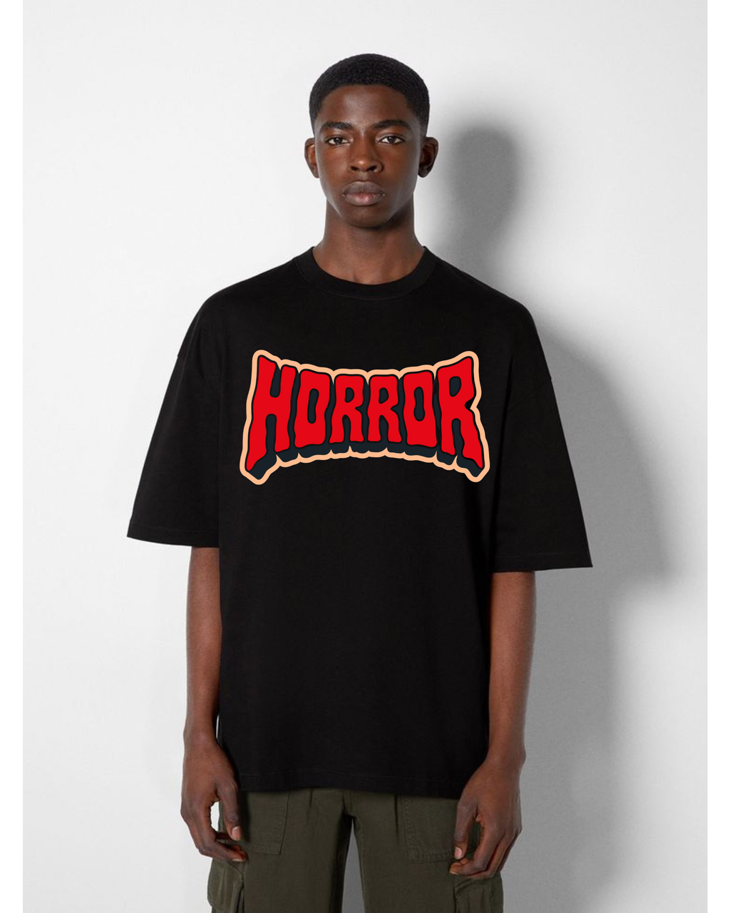 Horror Graphic Oversized Tee