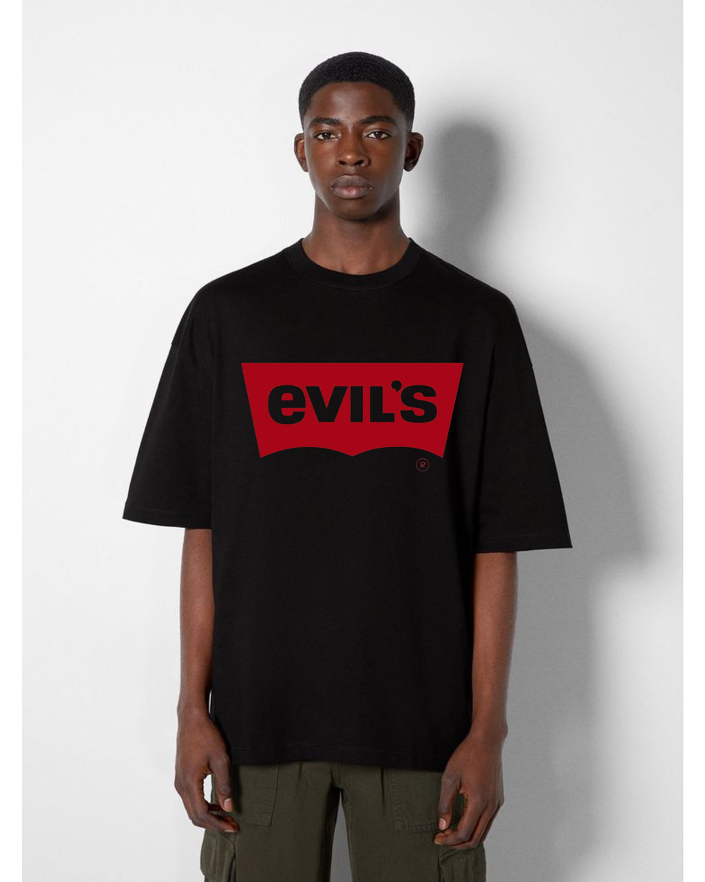 Evils Graphic Oversized Tee