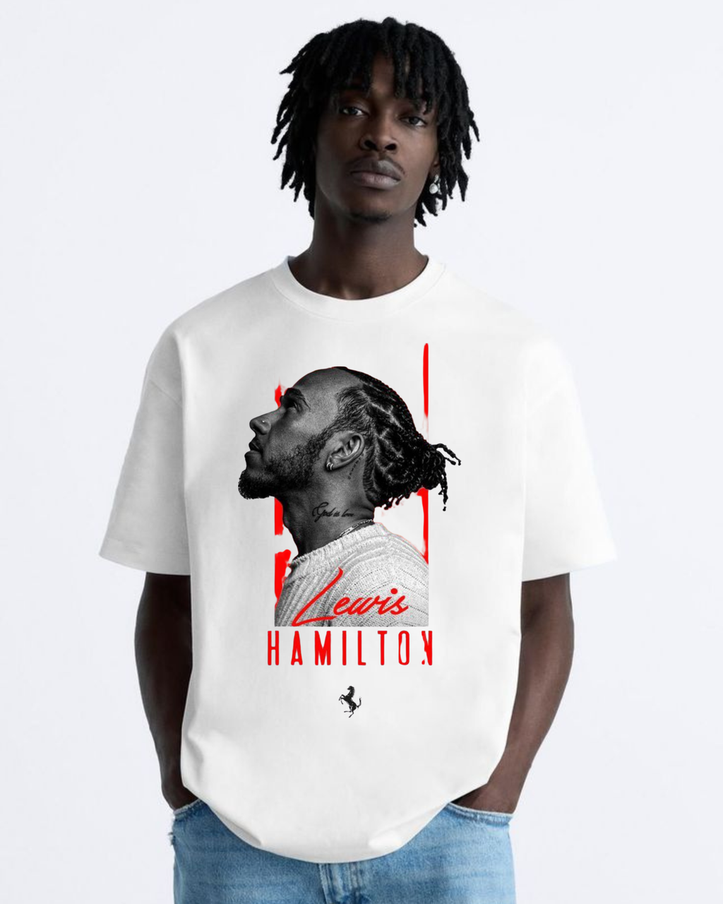 Lewis Hamilton Graphic Oversized Tee