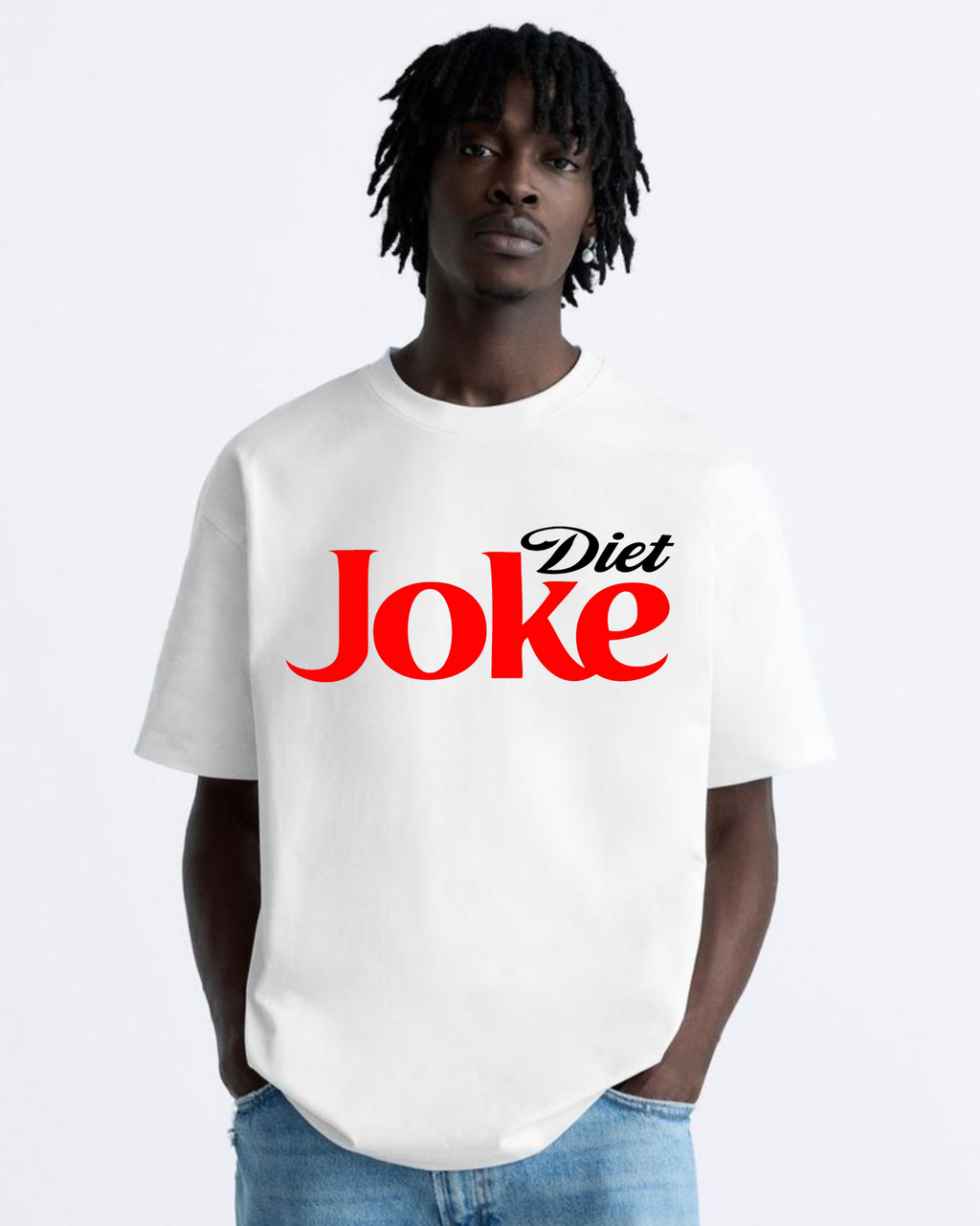 Diet Joke Oversized Graphic Tee