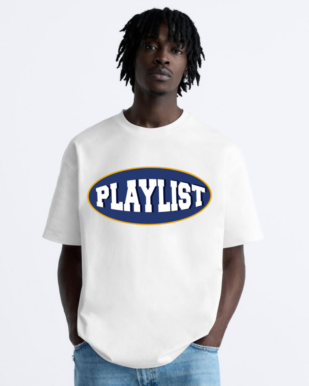 Playlist Graphic Oversized Tee